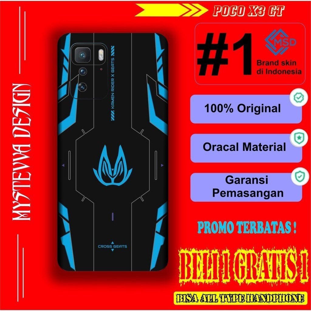 

*PromoTerjangkau* Poco X3 Gt Garskin Wrap Stiker Premium / X Casing Case COD