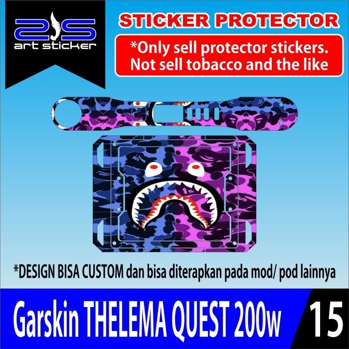 

*PromoTerjangkau* Thelema Quest 200w Blue Red Garskin Wrap Stiker Premium / X Casing Case COD