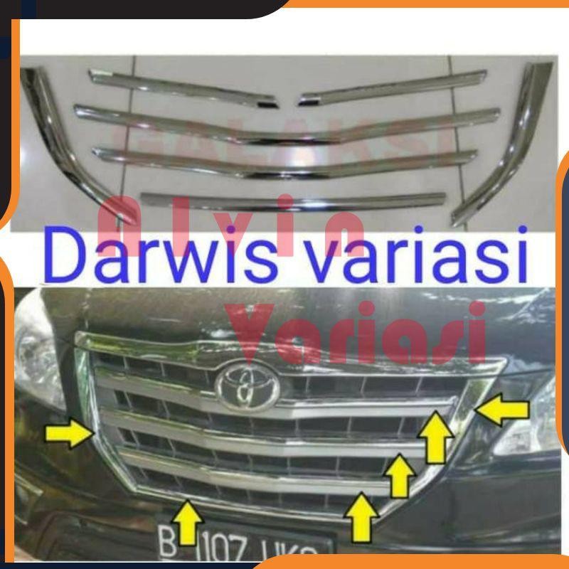 [Murah] List Grill Depan Grand Innova 7Pcs List Grill Innova  2014-2015