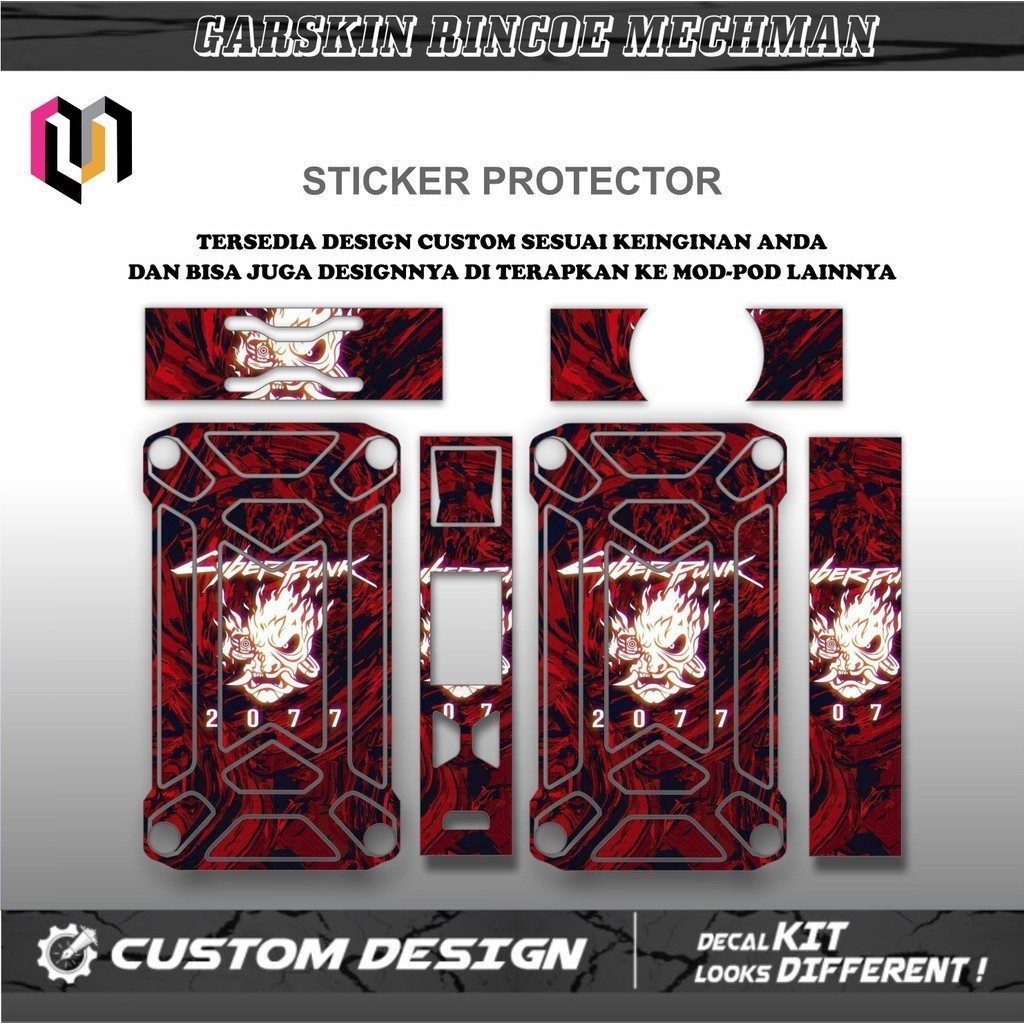 

*PromoTerjangkau* Rincoe Mechman Edition Warp Garskin Wrap Stiker Premium / X Casing Case COD
