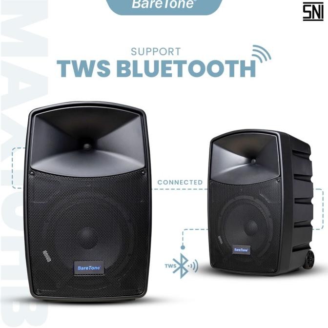 Promo Baretone Speaker Portable Max10Hb Speaker Bluetooth 10 Inch