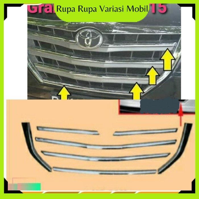 List Lis Grille Grill Tempel Depan Bumper Toyota Grand Innova Inova 2012 2013 2014 2015 Barong Chrom