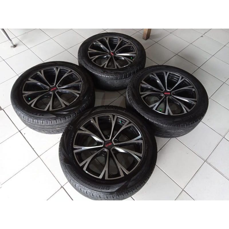 Velg Second Racing Mugen Ring 17 Plus Ban Bridgestone Pcd 5X114 Lebar 7 Et 41 Ban 225 55 R17 Rush Te