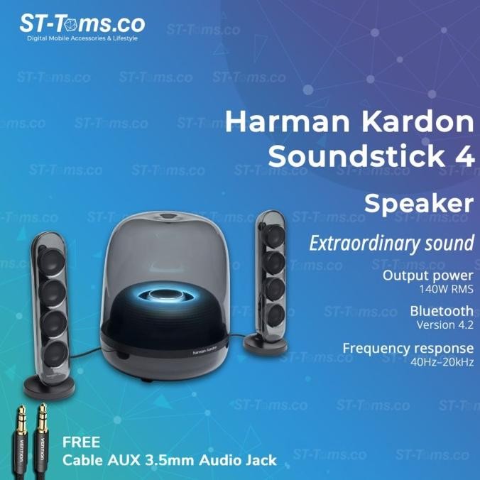 Grosir Harman Kardon Soundsticks 4 Portable Bluetooth Speaker