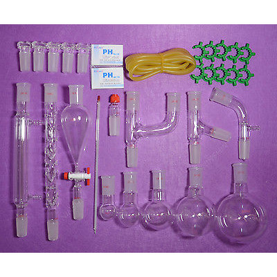 Lab Glassware Kit 24 40 primary Organic Chemistry Glassware Kit  lab Glassware