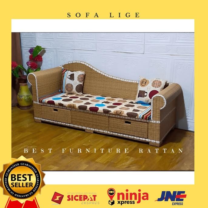 Set Kursi Sofa Korsi Bangku Lige Duduk Teras Malas Empuk Nyaman Santai Rotan Sintetis Untuk Teras Ru