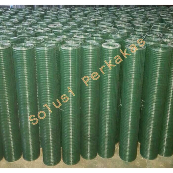 Kawat Loket Pvc /Kawat Ram Pvc Ayakan Kandang / Kawat 1/2" X 10 Meter