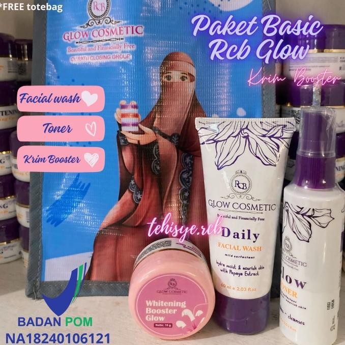 Terlaris..  Paket Rcb Glow Skincare Bpom Paket Reguler Rcb Glow BED