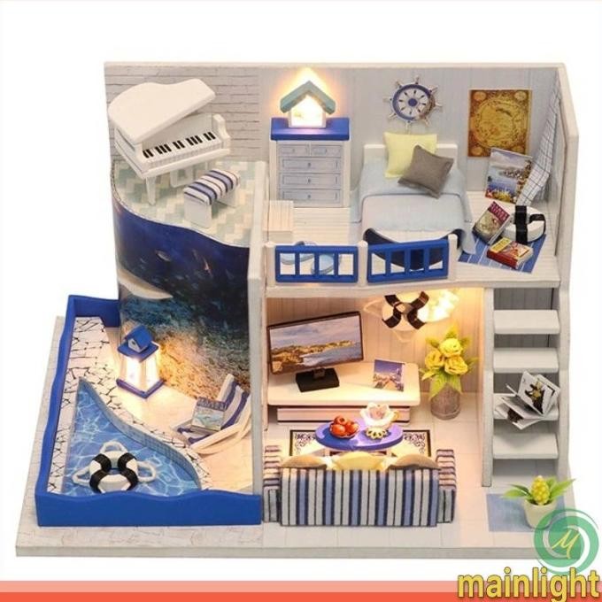 HONGDA Miniatur Rumah Boneka DIY Doll House Wooden Furniture - M040