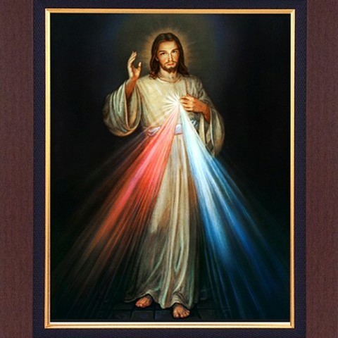 Lukisan Yesus koronka Kanvas 50 60cm