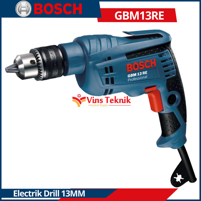Mesin Bor Tangan Listrik Kayu Besi Bosch Gbm 13 Re Gbm13Re