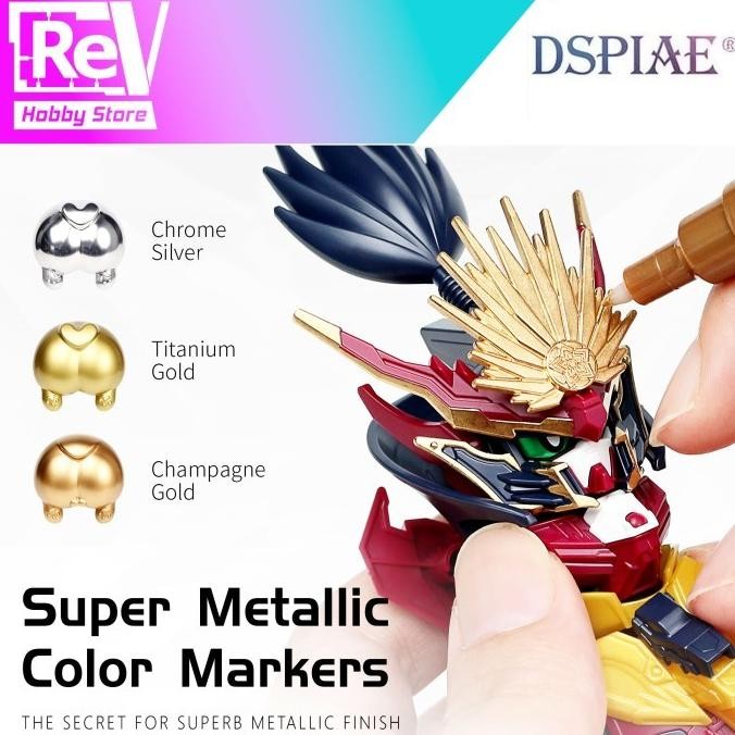 

Terbaik Dspiae Super Metallic Marker Chrome Silver Titanium Gold Champagne Mks Neo