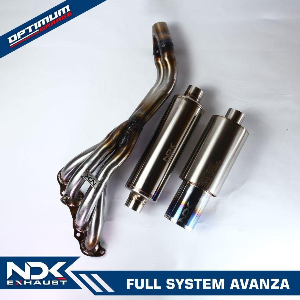 Full Sistem Knalpot Mobil Ndk Exhaust Muffler Dk-O3V3 Resonator Hold  Atau Straight Heaeder 4.2.1 Mo