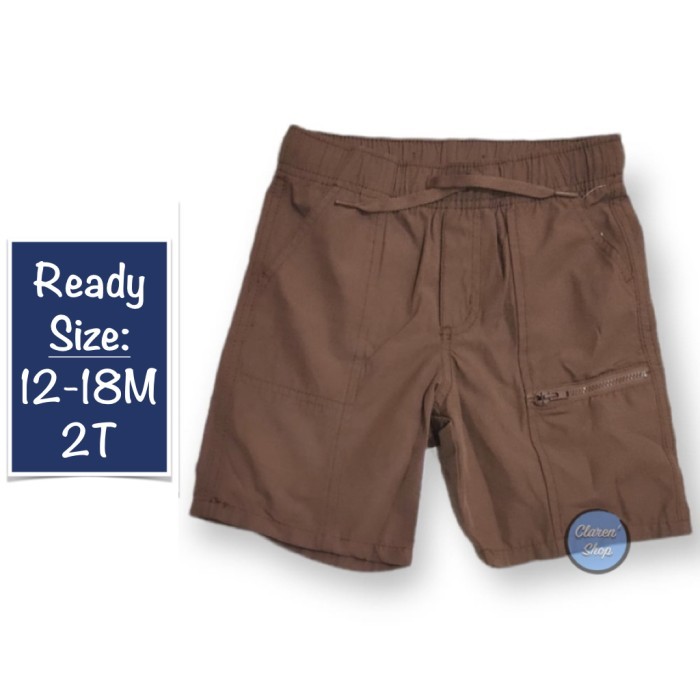 CHL OLD NAVY BOY SHORT PULL ON ZIPPER DARK BROWN BRANDED ORIGINAL SGA