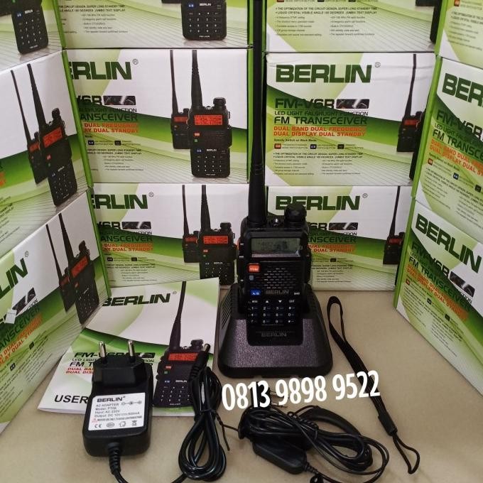 Radio HT Berlin FM V6R Dual Band+ Headset Terlaris