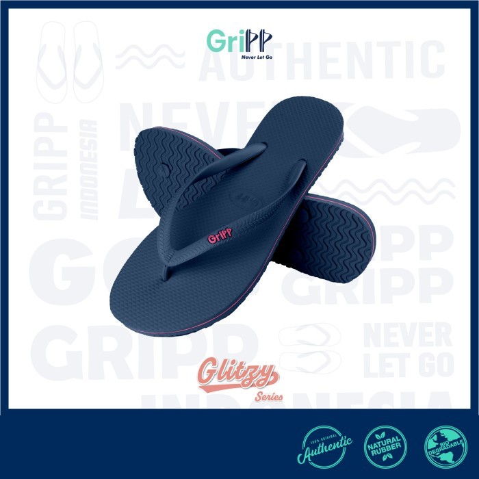 GriPP - Glitzy Blue Snorkel Red Ruby