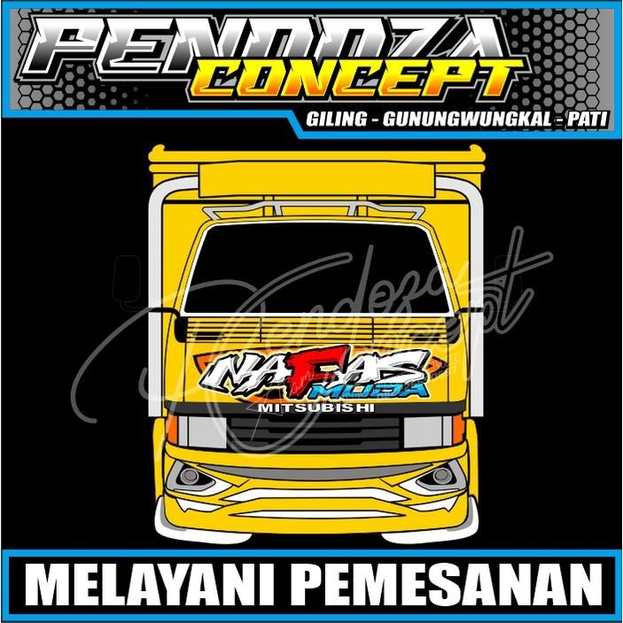 Sticker Decal Ragasa/Stiker Kabin Depan Truk Ragasa/Canter