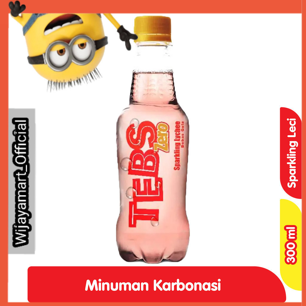 

Tebs Zero Minuman Soda Sparkling Leci 300 ml