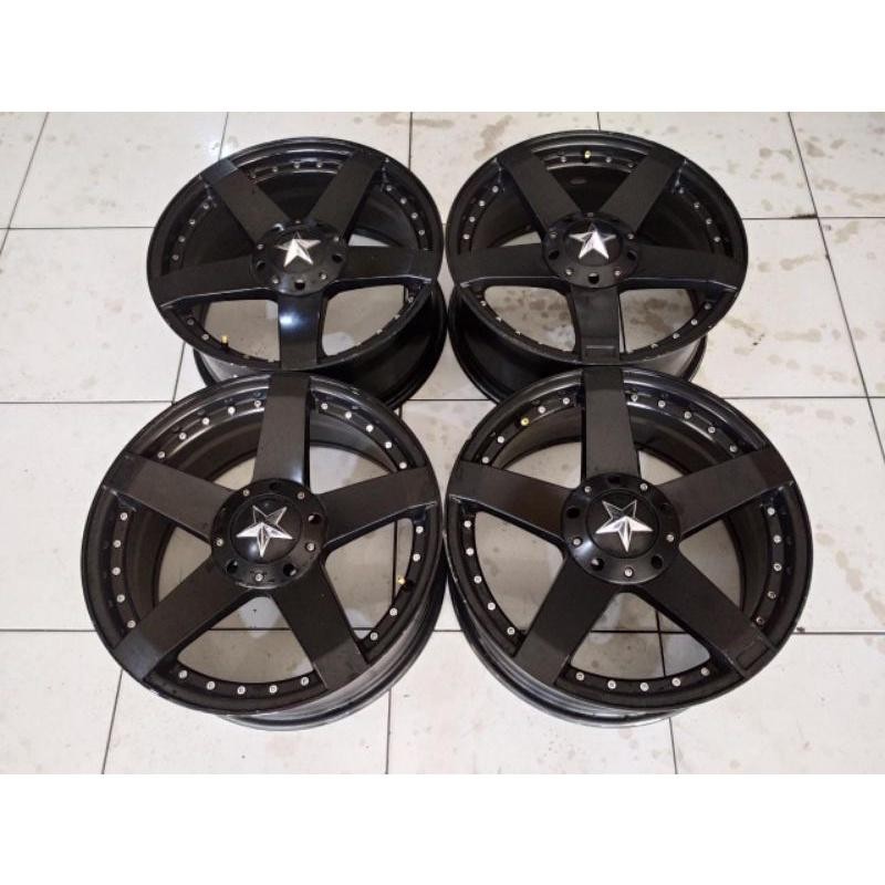 Velg Mobil Second Racing Rockstar Ring 17 Pcd 4X100 4X114 Lebar 7,5 Et 42 Livina Xenia Avanza Evalia