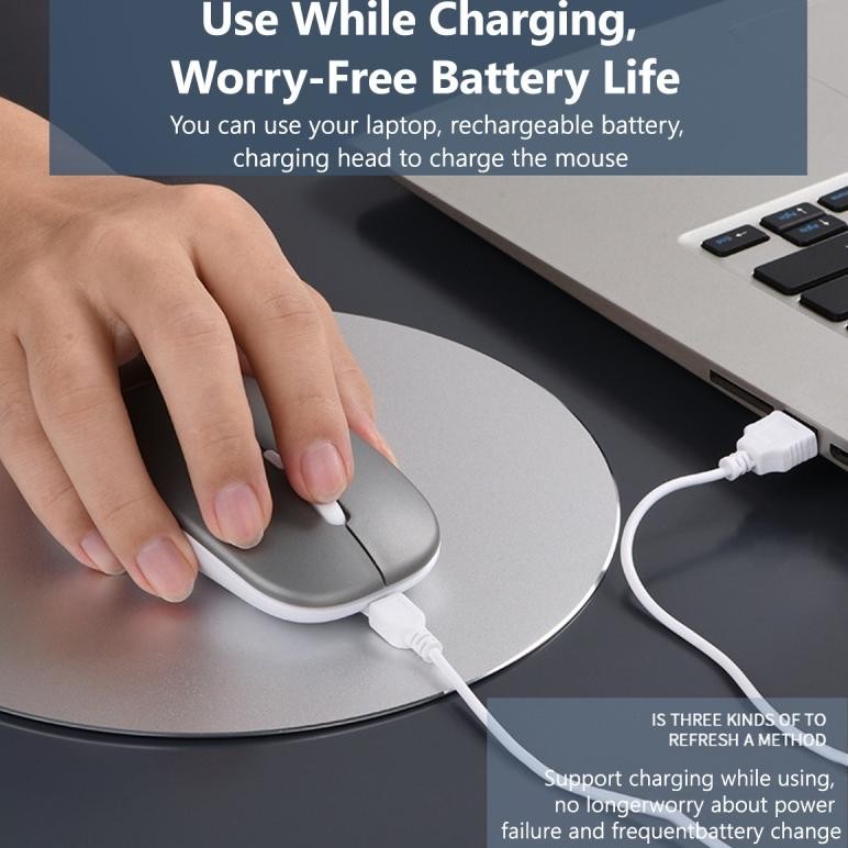 TERMURAH Mouse Luminous RGB 2.4G Wireless Mouse Wireless RGB Mouse RGB Mouse Bluetooth Wireless Mous
