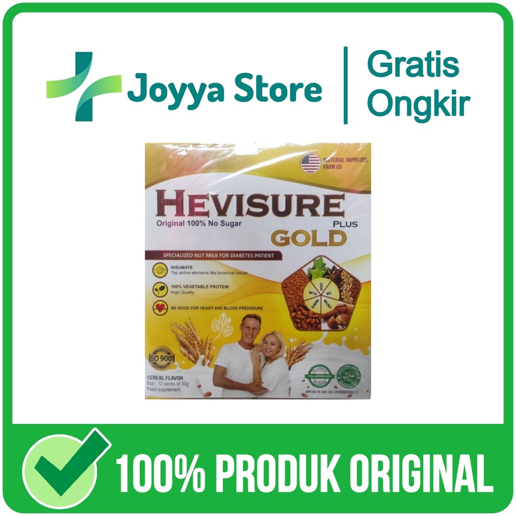 

Hevisure Gold Milk Susu Kacang Untuk Penderita Diabetes Diabet Dan Kencing Manis Original Asli