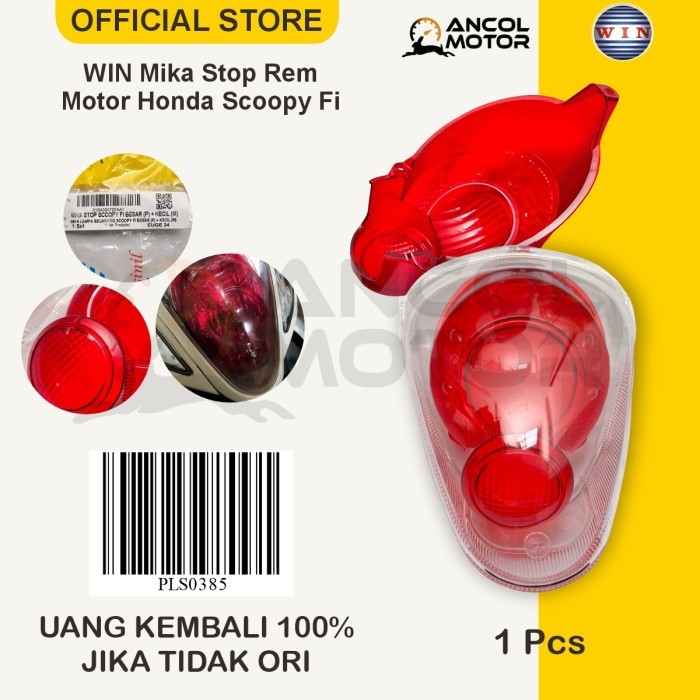WIN MIKA STOP SCOOPY FI KACA LAMPU REM BELAKANG MOTOR HONDA