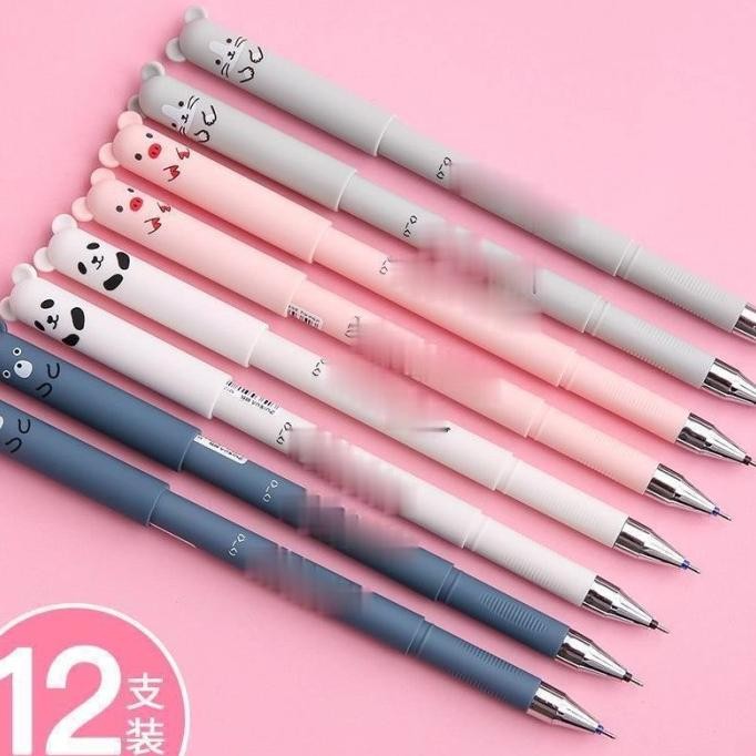 

1Pcs Pena Karakter Hewan Lucu Pulpen Penghapus Erasable Netral Pen