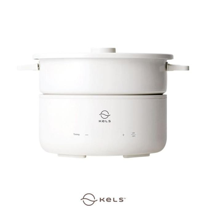Kels 3 ltr Owny Panci Elektrik Multifungsi - Putih Multifunction Electric Pan Kuali Pot Listrik Pera