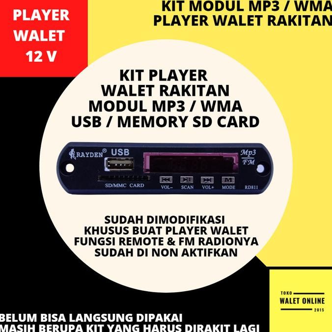 Sale Modul Kit Mp3 Player Walet Khusus Ampli Rakitan No Remot No Fm Radio