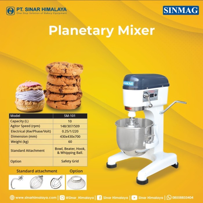 SM-101 SINMAG Planetary Mixer 10 Liter