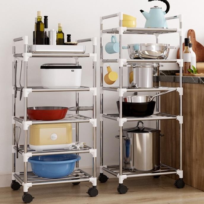 Greenland Rak Dapur Rak Peralatan Dapur Tempat Panci Wajan Rak