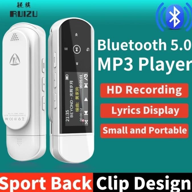 Grosir Original Ruizu X69 2 In 1 32Gb Bluetooth 5 Sport Mp3 Player Flashdisk Dap Tf Fm Pedometer Up 