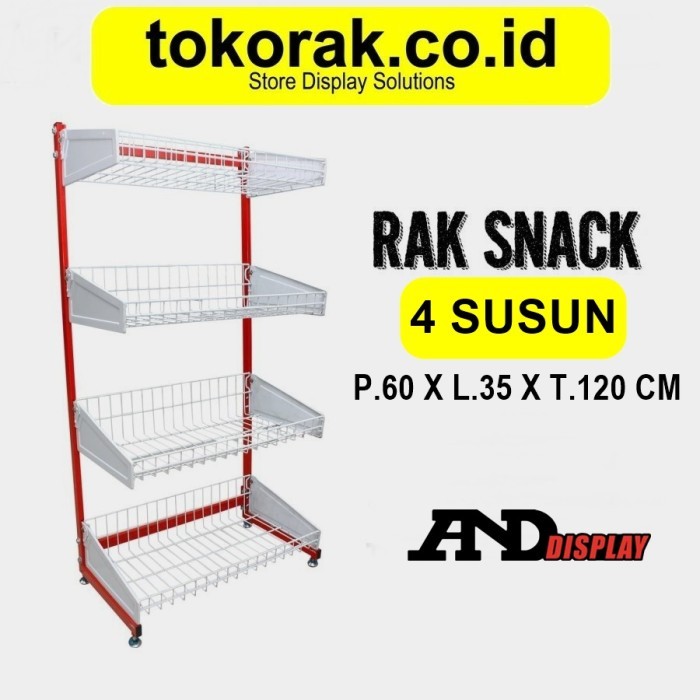 RAK SNACK KERANJANG MINIMARKET BASKET ROTI SABUN CHIKI ANDDISPLAY