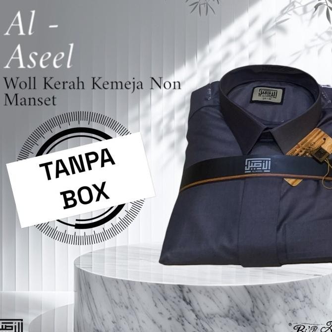 [TANPA BOX]  Jubah Al Aseel Premium Dewasa Woll Non Manset Kerah Warna Import Arab Saudi