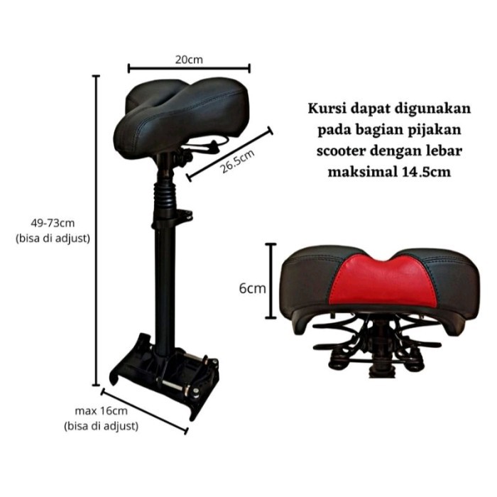 jok scooter listrik m365pro / sadel scooter listrik xiaomi