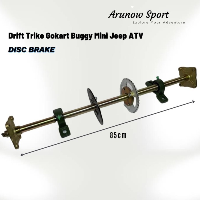 TERLARIS As Roda Belakang 85 cm ATV Buggy Mini Jeep Drift Trike Gokart