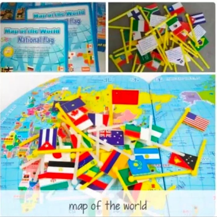 

KIRIM HARI INI Mainan Anak Peta dan Bendera Dunia/MAP & FLAG KNOWLEDGE OF THE WORLD