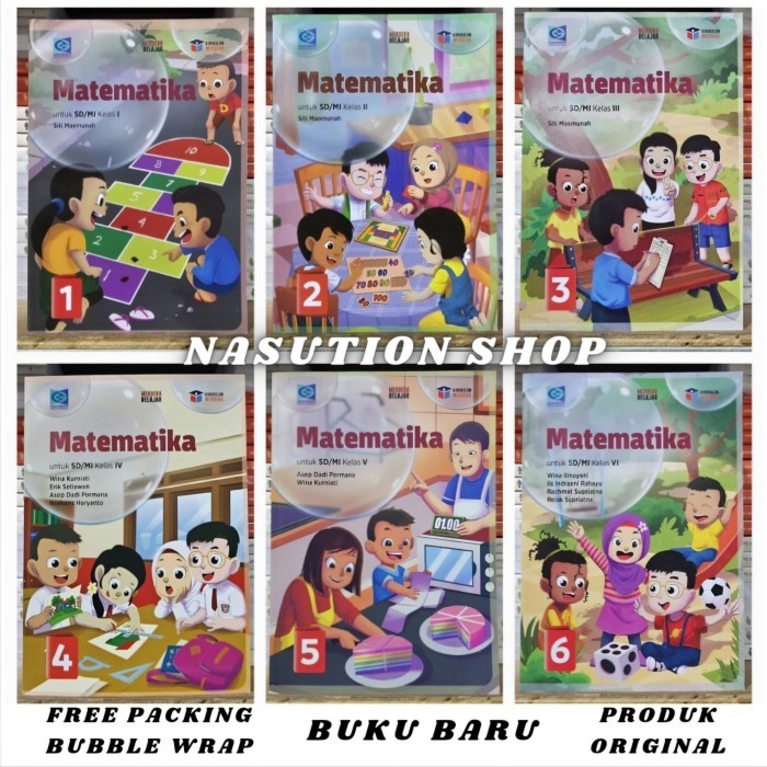 

BERKUALITAS Buku Matematika Kelas 1 2 3 4 5 6 SD Grafindo Kurikulum Merdeka ORI