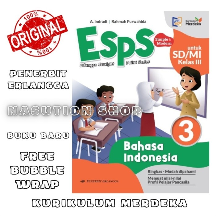 

FLASH SALE Buku Esps Bahasa Indonesia Untuk Kelas 3 SD Erlangga Kurikulum Merdeka