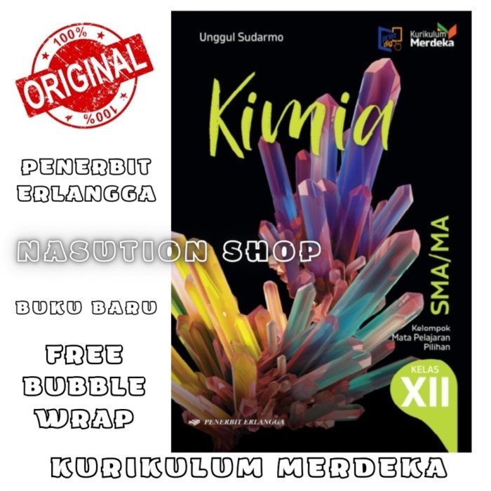 

FREE ONGKIR Buku Kimia Kelas 3 / 12 XII SMA Erlangga Kurikulum Merdeka