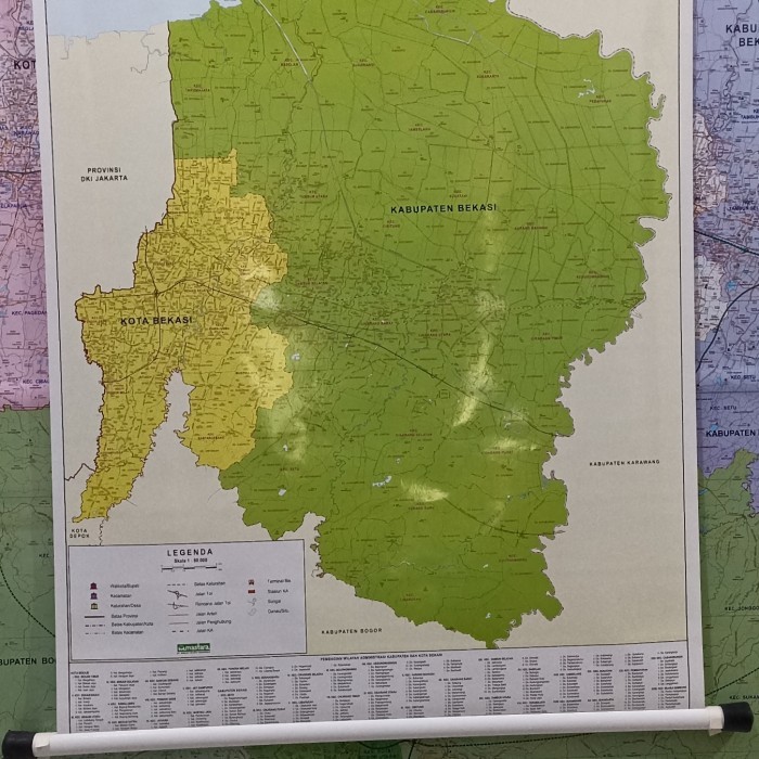 

SALE Peta kota dan kab bekasi (peta dinding)