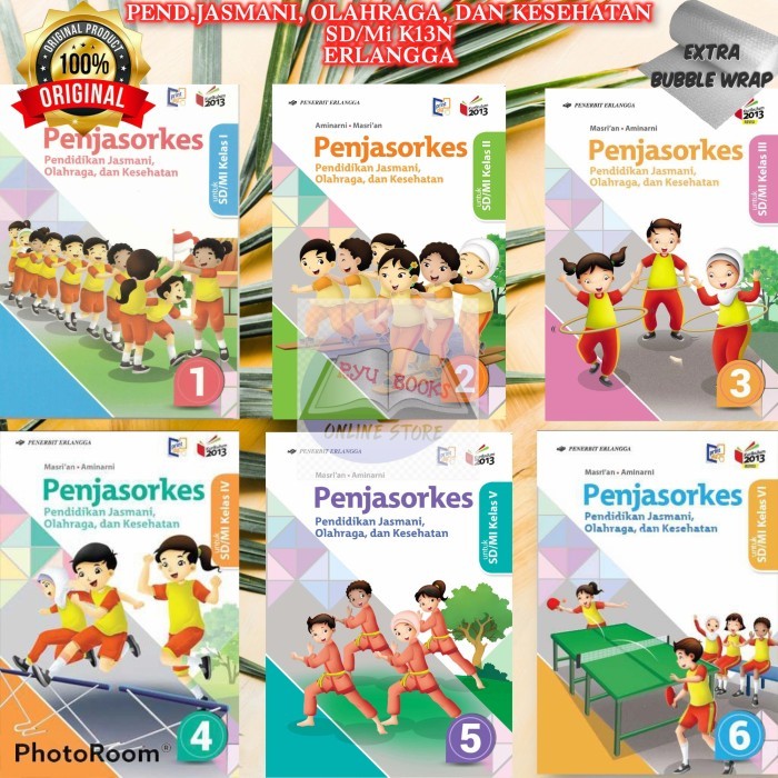

BIG SALE PJOK SD/Mi Kelas 1 - 6 K13N Revisi ERLANGGA