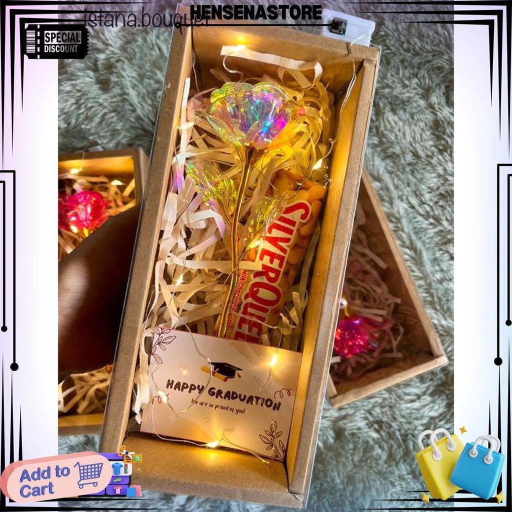 

Hampers Box Mawar Led Coklat Dengan Ucapan Dan Paperbag| Hampers Coklat| Kado Ultah|Kado Wisuda|Kado Anniversary D Sale