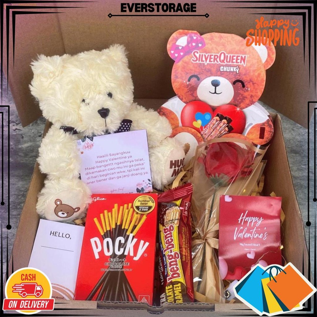 

Hampers Gift Coklat Silverqueen Beruang Spesial Valentine Size Medium Hadiah Unik Cokelat Snack Box Kado Ulang Tahun Kejutan Viral Anniversay Terbaru Bisa Request Isi Boneka Bunga D Gratis Ongkir