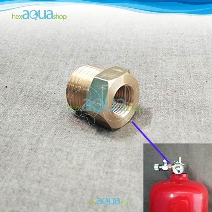 Awet Promo Converter Tabung Apar 1Kg - Nepel - Untuk Untuk Co2 Diy Cisod Cod