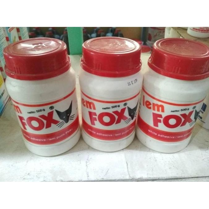 

Promo Lem Fox 500 Gram Lem Putih Pvac / Lem kayu dll COD
