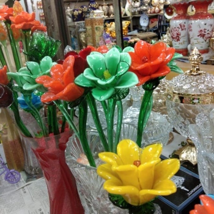 Bunga Mawar Putik Kristal/ Bunga Kristal/ Buket Kristal Mawar #Gratisongkir #Sale #Discount