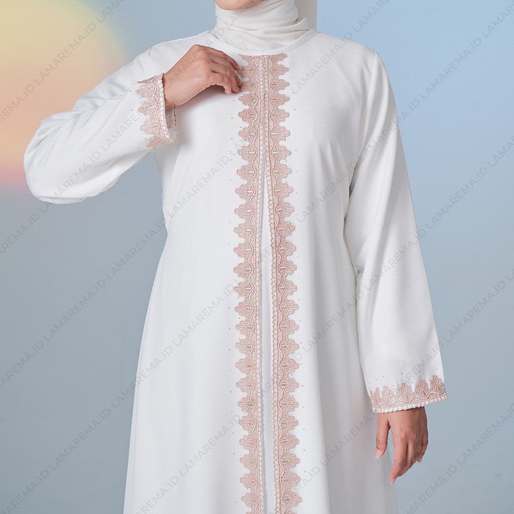 Awet Baju Gamis Abaya Putih Wanita Modern Mewah Dan Elegan Terbaru Abaya Turkey Turki Warna Putih