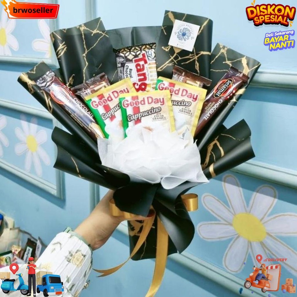 

(Ready Stock) Bucket Snack / Buket Makanan / Bouquet Kado Valentine Gift Graduation Wisuda Ulang Tahun Pocky Coklat Bouquet Valentine Kado Valentine Gift Kado Untuk Pacar D Termurah