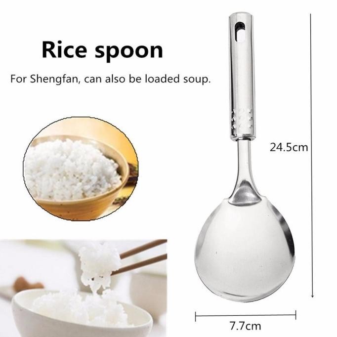 [Elegan] Spatula Untuk Peralatan Masak Dapur Peralatan Masak Stainless